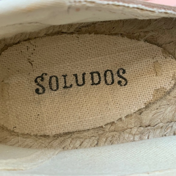 Soludos Pink Leather Smoking Espadrille SZ 7 - Picture 9 of 12